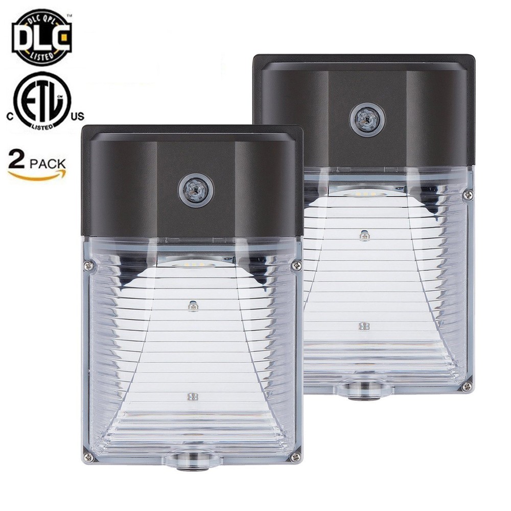 2-PACK Outdoor LED Wall Pack 26Watt 5000K Waterproof with dusk to Dawn Sensor