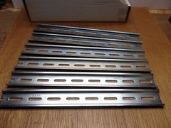 (Qty.6) Wago 12″ DIN Mounting Slotted Carrier Rail 35 X 7.5 MM Zinc Plated Steel