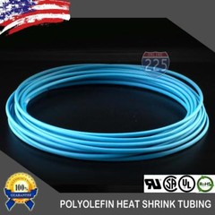 100 FT. 100′ Feet BLUE 1/8″ 3mm Polyolefin 2:1 Heat Shrink Tubing Tube Cable US