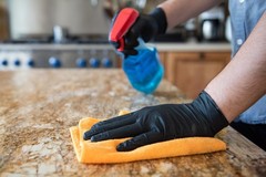 Disposable Nitrile Exam Gloves, 5 Mil Black, Powder-Free Clean Gloves Heavy Duty