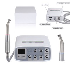 QI-901 Dental Electric Grinding Motor with Ti-MAX 1:5 &1:1 Contra Angle on Chair
