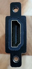 New HDMI Female to Female Panel Mount Extension Coupler Adapter with Screws