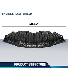 Front Engine Splash Shield for C300 2016-2021 2055200000-PFM Black