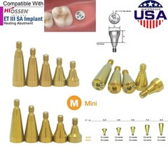 US Dental Mini Healing Abutment Cap & Cover Screw Fits Osstem Hiossen Implant