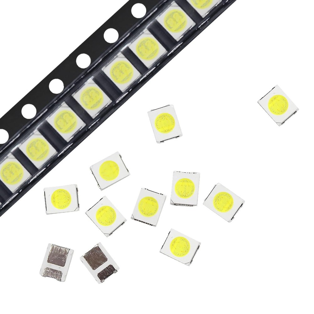 GuuYebe 100pcs 3V 3528 2835 SMD LEDs Beads Sets Replacement White