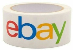 72 Rolls 2″ x 75 yds Official eBay Branded Packaging Packing Package Carton Tape
