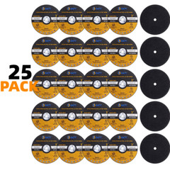 25PCS 3 inch Cut Off Wheels 1/4″ Arbor Die Grinder Metal Cutting Disc Blade Tool