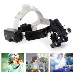 3.5x Dental Surgical Binocular Loupes Medical Headband Magnifier Headlight LED