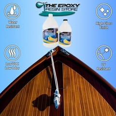 MARINEGUARD 8000 – CLEAR EPOXY RESIN, TABLETOPS, CONCRETE, FIBERGLASS -1.5 GAL