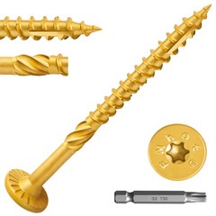 #14 x 3 Inch Wood Structural Lag Screws 54Pcs Star Drive Decking Wood Screws,…