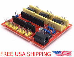 Arduino Nano CNC Shield 3-Axis A4988 Stepper Driver Board Package Kit FREE SHIP