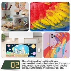 1100 Sheets Bulk A-SUB Sublimation Paper 8.5×11 125g for Inkjet Heat Transfer