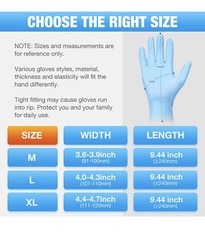 Nitrile Gloves1000 Count Disposable Exam MediumGloves 10 boxes (100 gloves each)