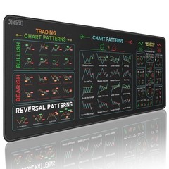 JIKIOU Stock Market Invest Day Trader Trading 31.5L x 11.8W inches, black