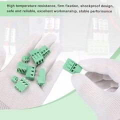 10 Pack 2 Pin PCB Mount Screw Terminal 5mm 0.2 Inch Pitch,Green