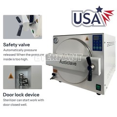 ETERFANT Dental Autoclave Steam Sterilizer Medical Sterilization 18L