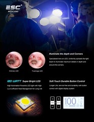 Endoscopy Cold LED Light Source Medical 120W with Storz Type Fiber Optic Cable