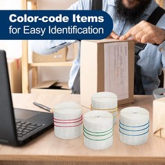 600PCS Elastic Sturdy Rubber Bands Multicolor
