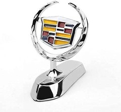 3D Fit Cadillac Emblem Car Logo Front Vehicle Hood Ornament Car Cover Chrome Eag