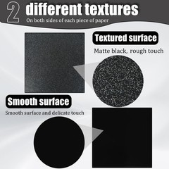 Pack of 2 ABS Plastic Sheet, Black Plastic Sheet 8 x 12 x 18 Thick (3mm) Rigid M