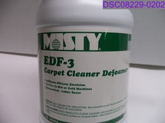 Qty = 4 Gallons (4 x 1G Jug): Misty EDF-3 Carpet Cleaner Defoamer P/N BL0827
