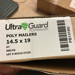 Ultraguard PB1419U 14.5” X 19” 2-Mil poly Mailers 500-Count (new)