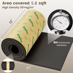 High Density Self-Adhesive Sound Insulation Acoustic Closed Cell Foam, 5.8 sq…