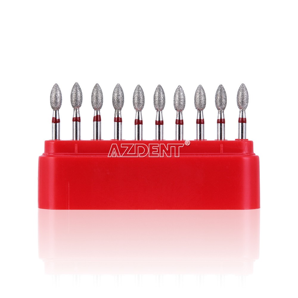 AZDENT Dental Diamond Burs Football/Fine #368-023F #379-023F Friction Grip
