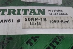 Tritan 50-1NP X 100FT 100 Ft Length 5/8 In Pitch Steel Roller Chain