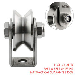 Lifting Pulley Wheel Sheaves V Pulleys for Rope Pulleys Track Rail Fixed Pulley