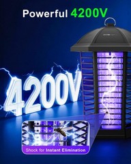 WowCatch Bug Zapper Outdoor Indoor 50,000 Hrs 4200V Mosquito Insect Killer