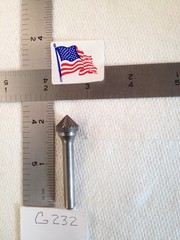 1 NEW FALCON / SGS 1/4″ SHANK CARBIDE BURR SK-5 SINGLE CUT 90° ANGLE (G232)