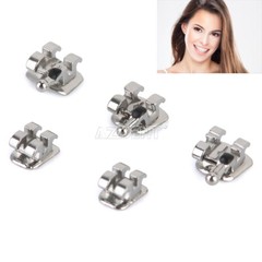 1-1000X AZDENT Dental Ortho Metal Bracket Mini MBT 022 345 With Hooks 20pcs/pack