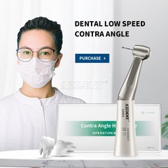 NSK Style Dental 1:1 Low Speed Handpiece Push Button Contra Angle AZDENT