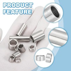 PATIKIL 6 Pcs Stainless Steel Spacers, 10mm ID x 12mm OD x 5mm Height 304 Sta…