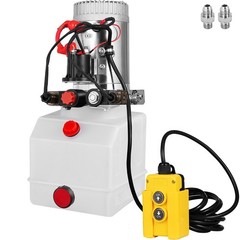 VEVOR 3 Quart 12V KTI Double Acting Hydraulic Pump with Manual Override