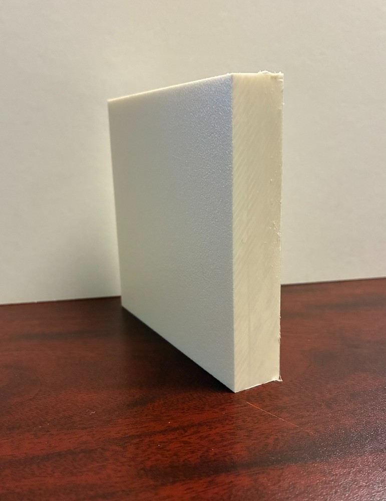 HDPE Marine Board Plastic Sheet – 3/4″ Thick (19mm) – White – 24″ x 54″
