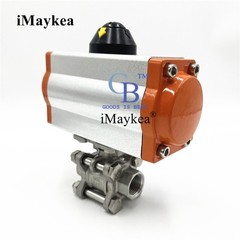 1/2″ NPT Pneumatic Air Actuator Ball Valve Single Acting Spring Return SS304