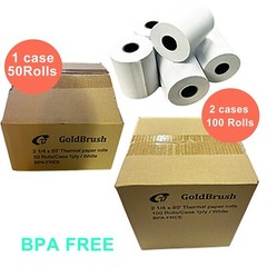 2 1/4″ X 85′ THERMAL PAPER 50 ROLLS PREMIUM FD130 THERMAL PAPER BPA FREE