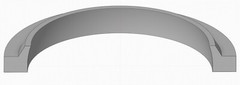 MT MSWE-40X48X5 – Snap-In Wiper 40mm ID X 48mm OD X 5mm High