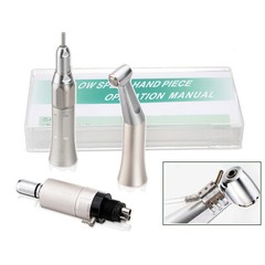 eLabPal Dental Slow Low Speed Handpiece Straight Contra Angle Air Motor 4H New