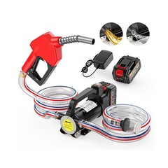 Fuel Transfer Pump Battery Powered, 13GPM Electric Pump with 21V 4.0Ah Batter…