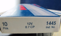 (10) 1445 Wagner Instrument Miniature Bayonet Clear Bulb 12 Volts [B5S3]