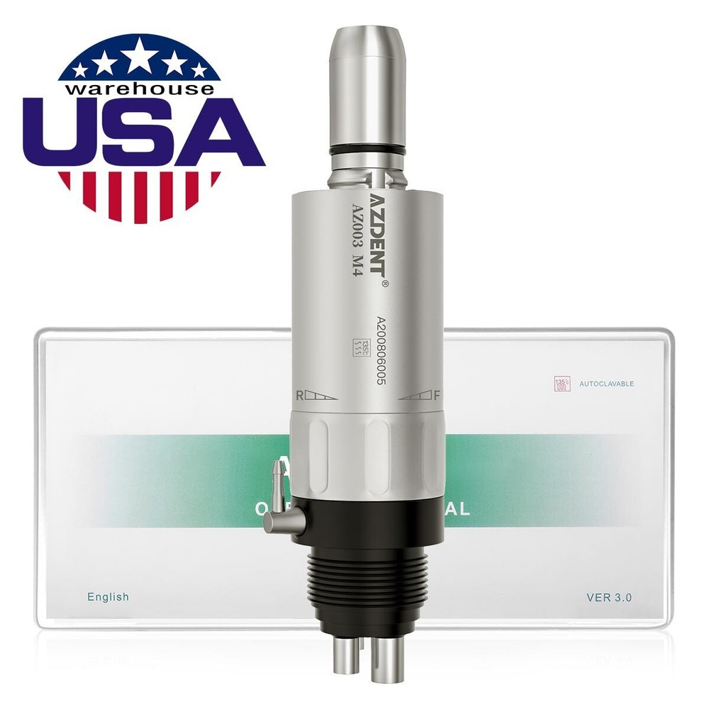 Dental 1:1 Low Speed Handpiece Air Motor EXternal Water Spray 4Hole for E-Type