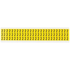 BRADY 3410-2 Number Label,2,1/2in.Hx11/32in.W,Vinyl 32MF37