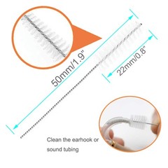 8 Pieces Hearing aid Amplifier Cleaning Tools, Earbuds/Headphones Black
