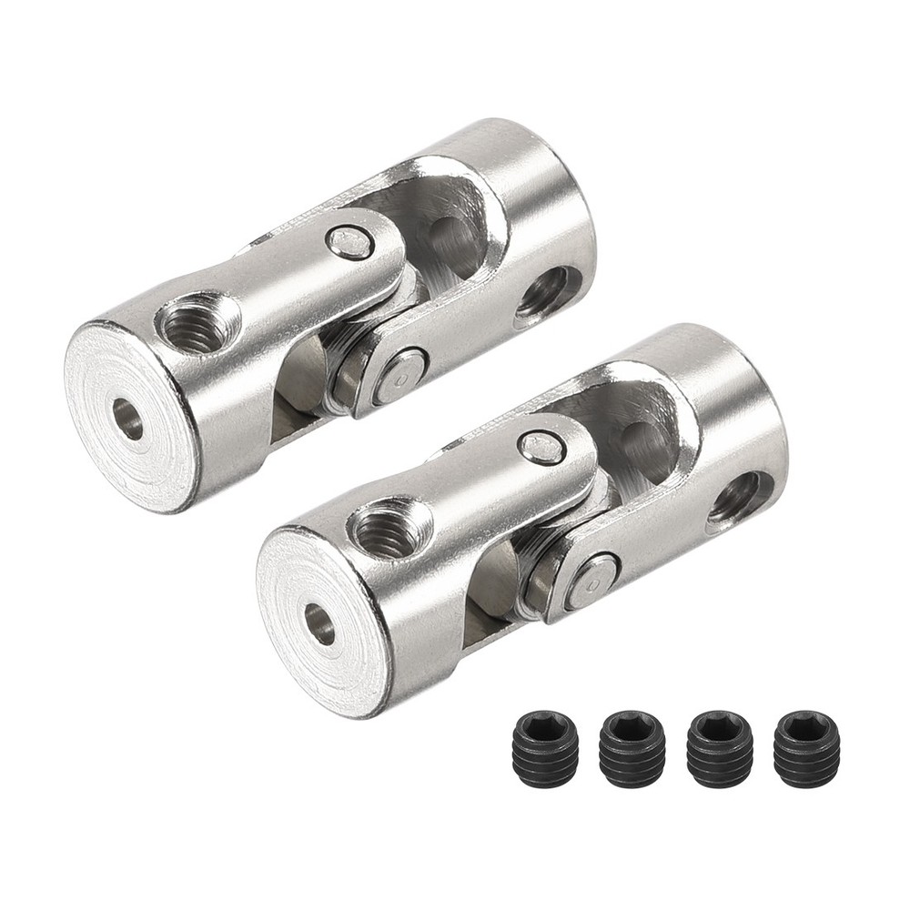 2Pcs Shaft Coupler Connector 2 to 3mm Rotatable Universal Joint Coupling L23XD9