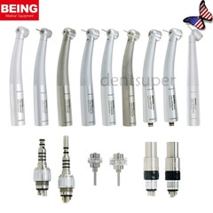 US BEING Dental LED Fiber Optic High Speed Handpiece 4/6 Hole KAVO NSK Coupling