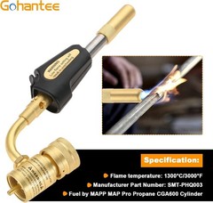 Durable MAPP Gas Turbo Torch with Rotatable Head – Perfect for HVAC and Plumbing