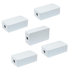 5 Pieces Project Box Small ABS Plastic Junction Box Electrical Project Case Whit
